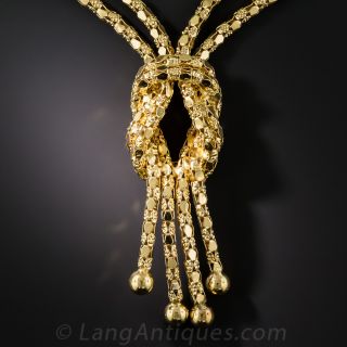 18K Knot Motif Necklace