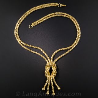 18K Knot Motif Necklace