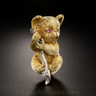 18k Koala Bear Pin