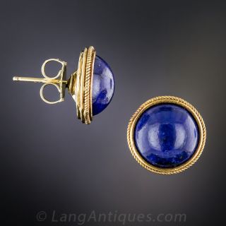 18K Lapis Earrings