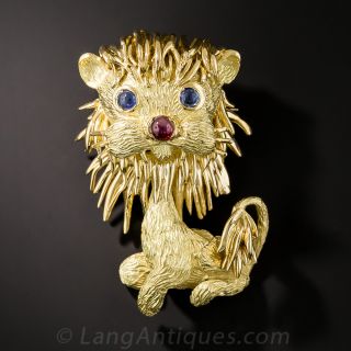 18K Lion Brooch by Peter Lindeman - 2
