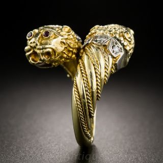 18K Lioness Ring - Italian