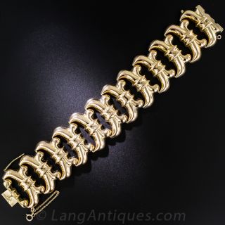 18K Mid-Century Gold Bracelet