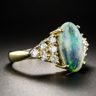 18K Opal and Diamond Ring