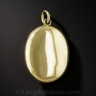 18K Oval Locket