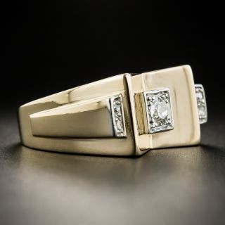 18K Retro Diamond Ring