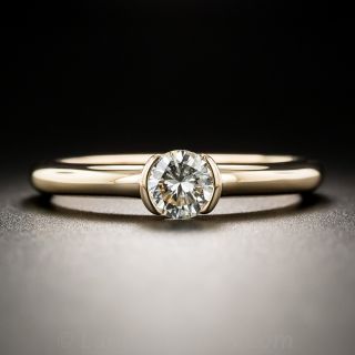 18K Rose Gold .45 Carat Diamond Solitaire Ring