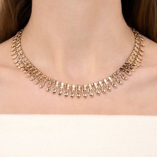 Mid-Century Fringe Necklace