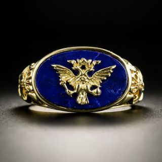 Imperial Eagle Lapis Ring by the Franklin Mint - 2