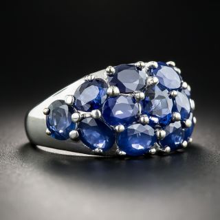 18K Sapphire Bombe Ring
