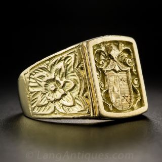18K Signet Ring