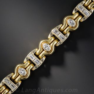 18k Two-Tone Diamond Bracelet