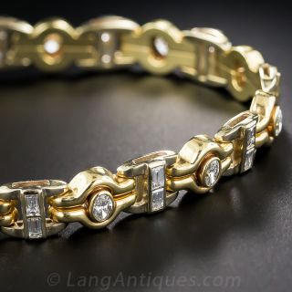 18k Two-Tone Diamond Bracelet