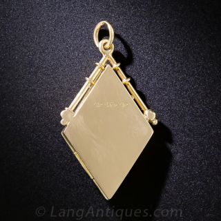 18K Victorian Diamond-Shape Locket