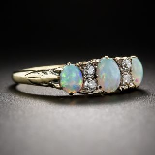 18K Victorian Opal and Diamond Ring