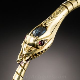 18K Victorian Snake Bracelet