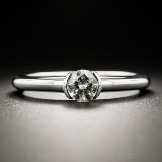 18K White Gold .45 Carat Solitaire Ring - 1