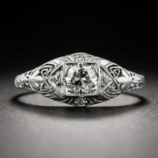 .40 Carat Art Deco Diamond Engagement Ring