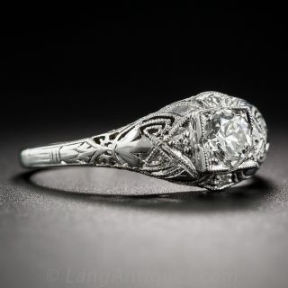 .40 Carat Art Deco Diamond Engagement Ring