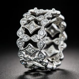 18K White Gold Diamond Eternity Band