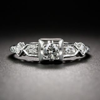 18K White Gold Diamond Ring