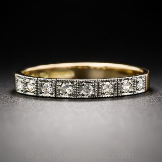 18K Yellow Gold Diamond Diamond Band