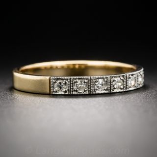 18K Yellow Gold Diamond Diamond Band