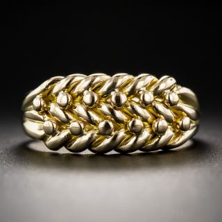 18K Yellow Gold Woven Band