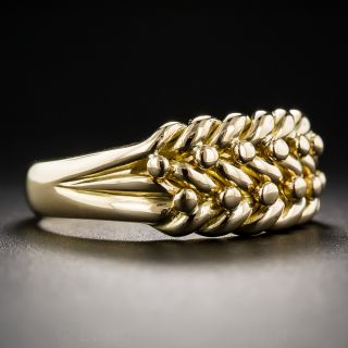 18K Yellow Gold Woven Band