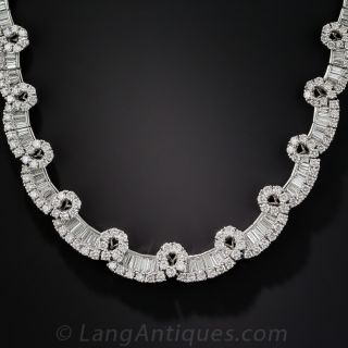 19.57 Carat Diamond Platinum Contemporary Necklace - 2