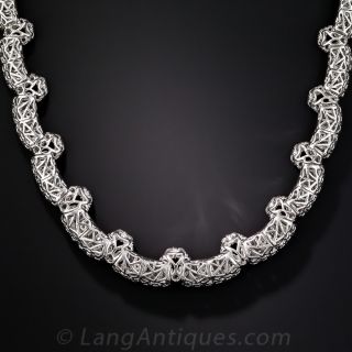 19.57 Carat Diamond Platinum Contemporary Necklace