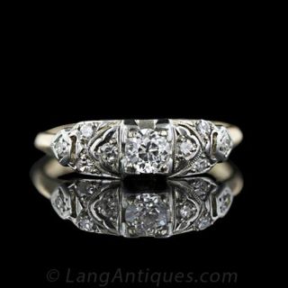Vintage Diamond Engagement Ring 