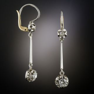 1930s Diamond Drop Earrings