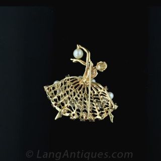 1940's Ballerina Brooch
