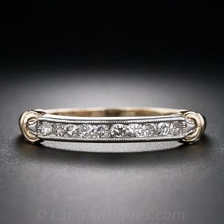 1940s Vintage Channel-Set Two-Tone Band