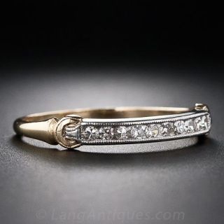 1940s Vintage Channel-Set Two-Tone Band