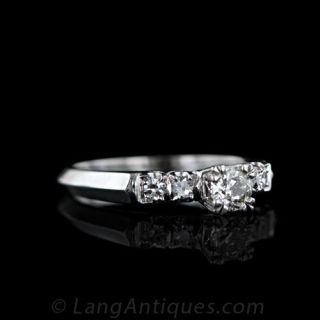 1950's .30 Carat Diamond Engagement Ring