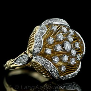1950's Diamond Cocktail Ring