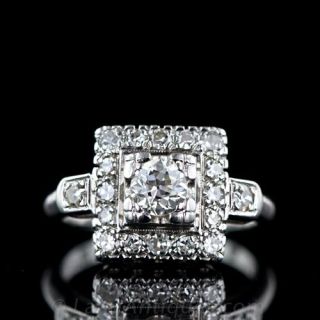 1950s Estate Diamond Engagement Ring 