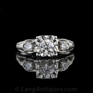 1950's Illusion Diamond Wedding Set