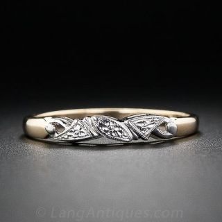 1950's Two-Tone 14k Wedding band