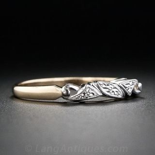 1950's Two-Tone 14k Wedding band