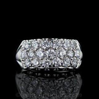 1950's Wide Diamond Band