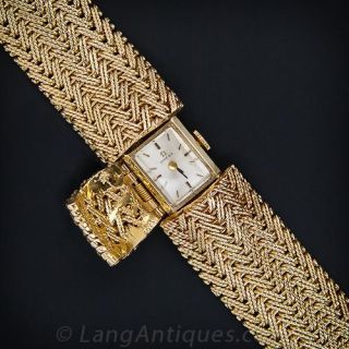 1950's Woven Bracelet with Hidden Watch