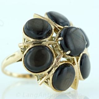 1960's Black Star Sapphire Ring