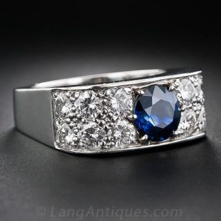 1960's Sapphire and Diamond Ring