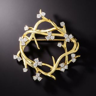 1960s Free-Form Diamond Branch Brooch - 2