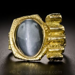 1960s Hawkseye Quartz Ring