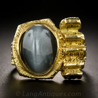 1960s Hawkseye Quartz Ring