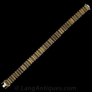 1970's Smokey Quartz and Citrine Bracelet